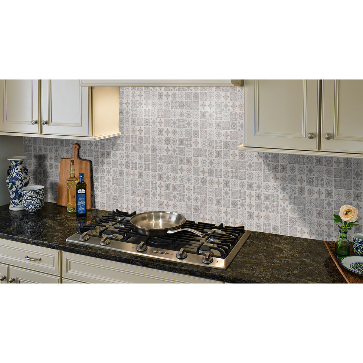 MSI - Anya Blanco 2 in. x 2 in. Ceramic Mosaic Kitchen Scene