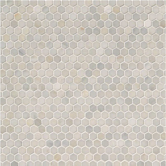 MSI - Greecian White 1 in. Hexagon Mosaic - Polished - Variation