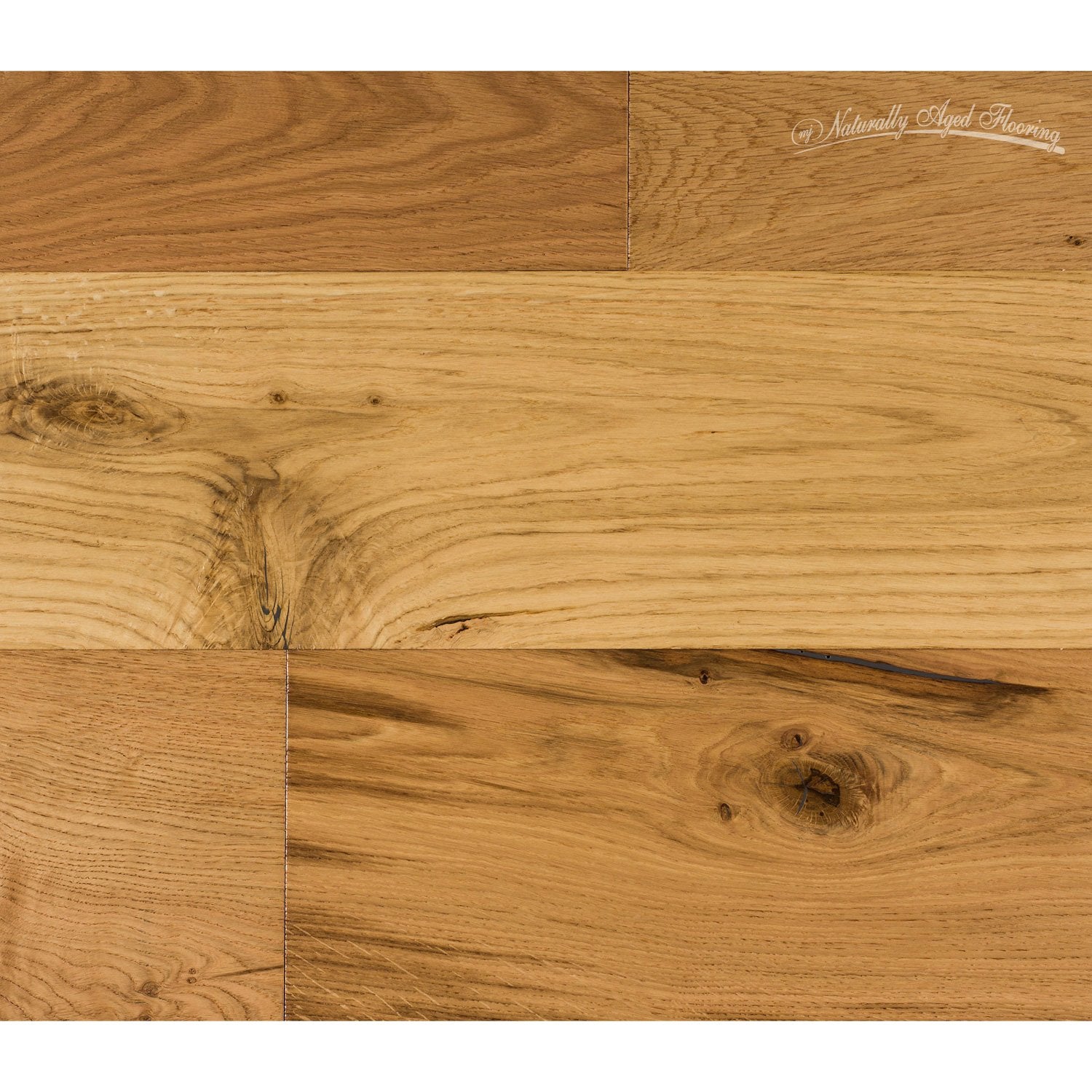 Naturally Aged Flooring - Wire Brushed Series, Oak Engineered Hardwood - Willow Wind