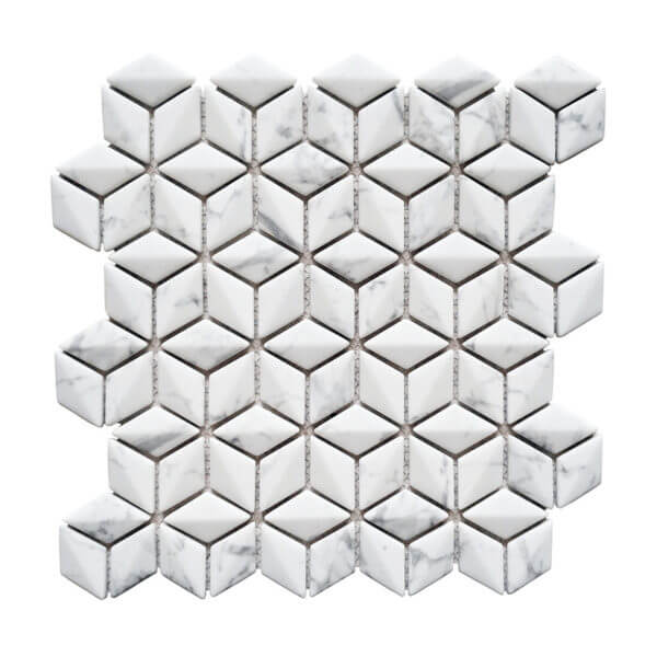 Happy Floors - Endura Collection - Rhomboid Round - Arabescato