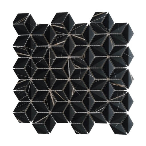 Happy Floors - Endura Collection - Rhomboid Round - Sahara Noir