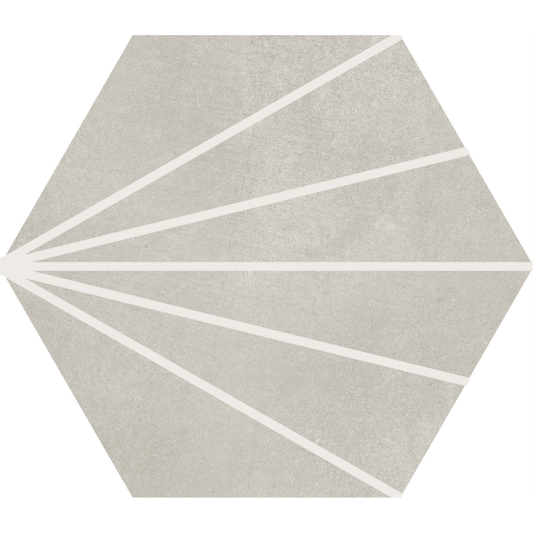 Soci Tile - Aura Decor Hexagon 9" x 10" Porcelain Tile - Gray