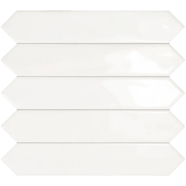 Arizona Tile - Spark Series - 6 x 7 Ceramic Hex Tile - Glossy White -  Floorzz
