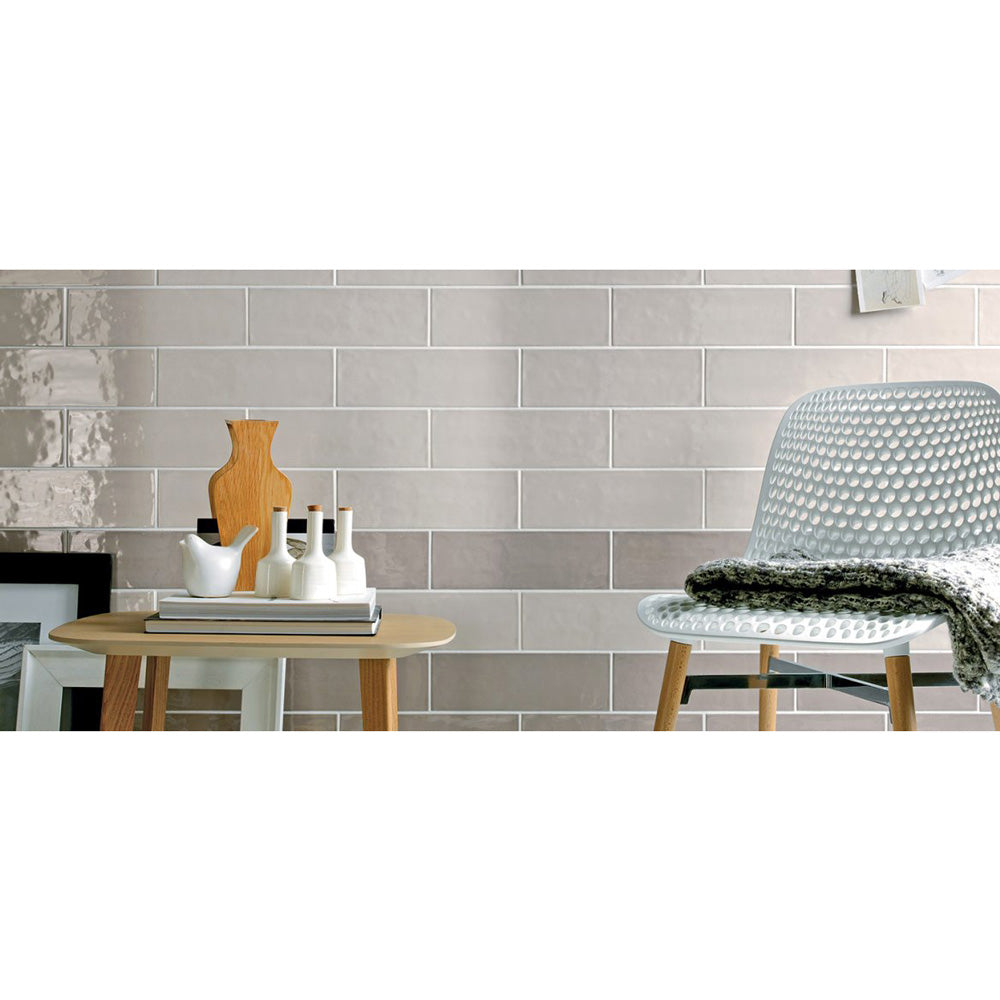 Tamiami - Ashley 4" x 12" Ceramic Wall Tile - Avorio Glossy