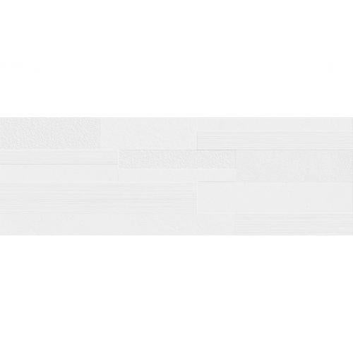 Tamiami - Candle 12" x 36" Rectified White Body Ceramic Tile - Blanco Riva Deco