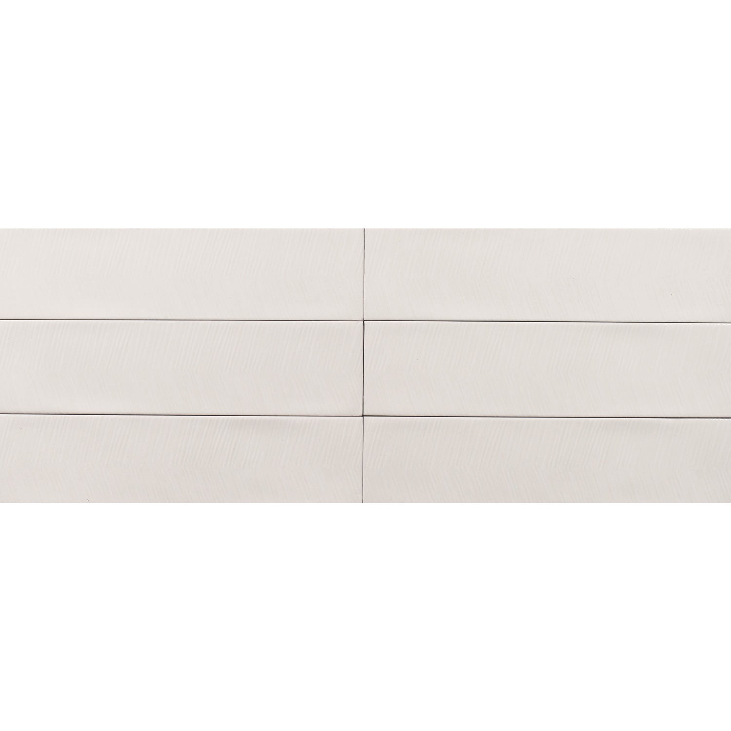 Tesoro - Albatross 3 in. x 12 in. Ceramic Wall Tile - Cream Deco