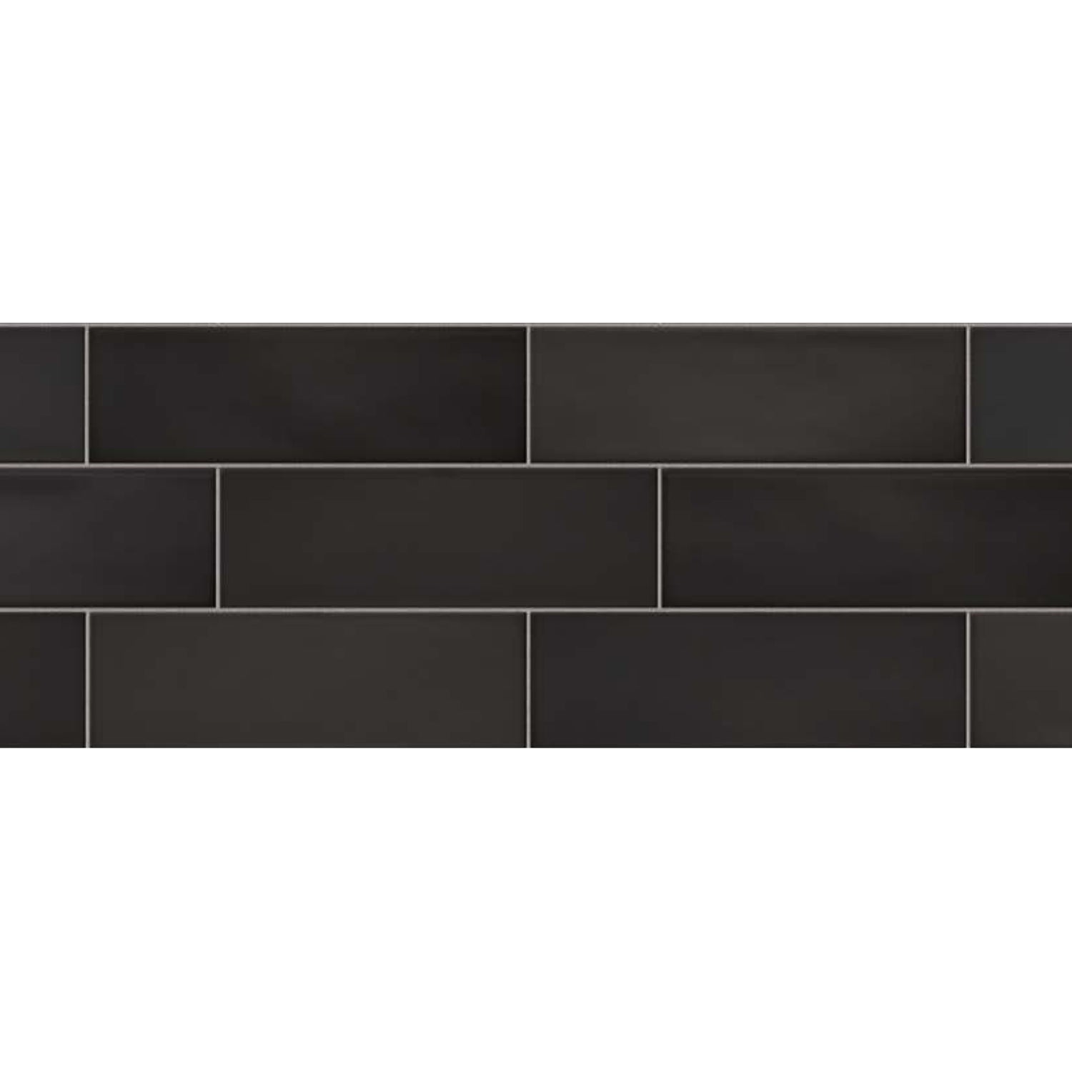 Topcu - Chalky - 2.5 in. x 8 in. Ceramic Wall Tile - Graphite