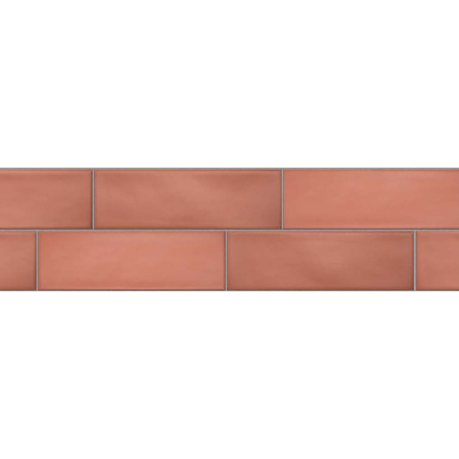 Topcu - Chalky - 2.5 in. x 8 in. Ceramic Wall Tile - Terracota