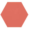 See Topcu - Flamingo 6 in. Porcelain Hexagon Tile - Red