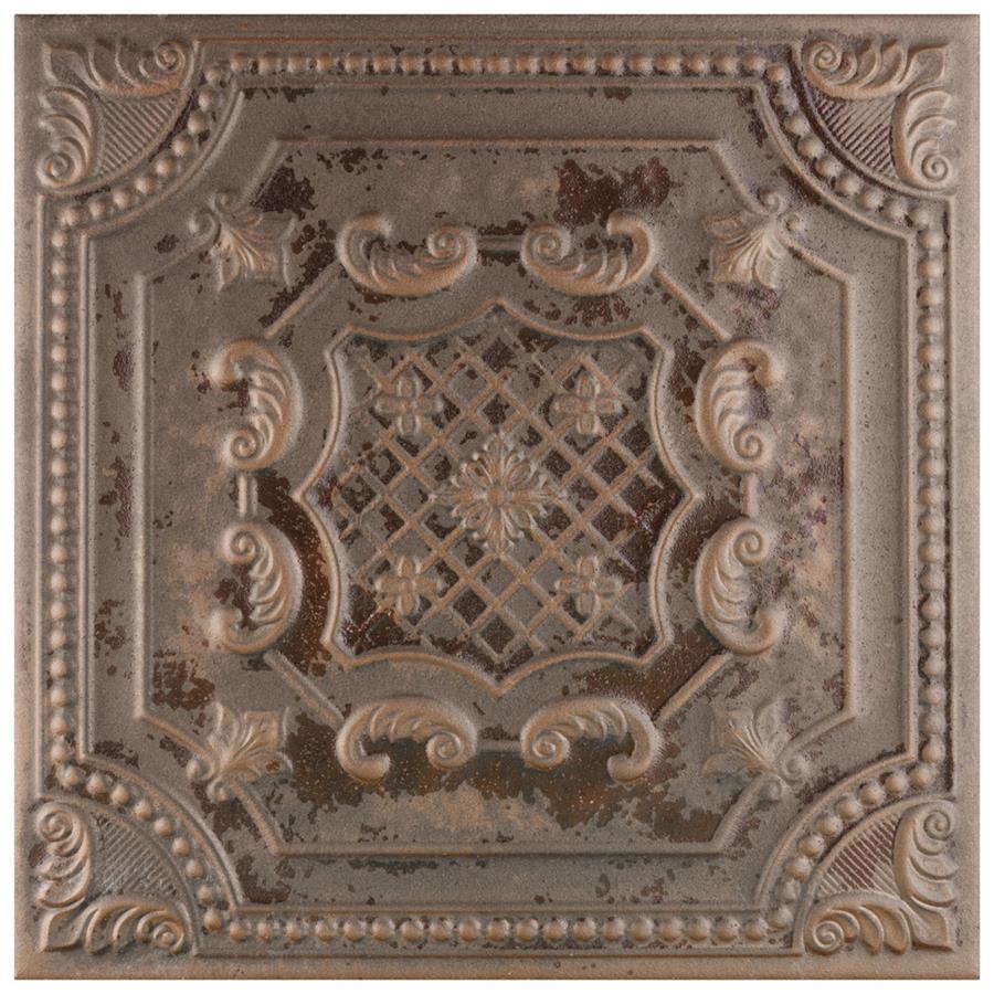 SomerTile - Fitz 8" x 8" Ceramic Wall Tile - Copper