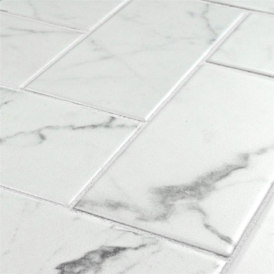 SomerTile - Classico Carrara - 3" x 6" Ceramic Tile - Matte