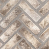 See MSI - Brickstaks - 2.25 in. x 7.5 in. - Clay Brick Herringbone Tile - Doverton Gray
