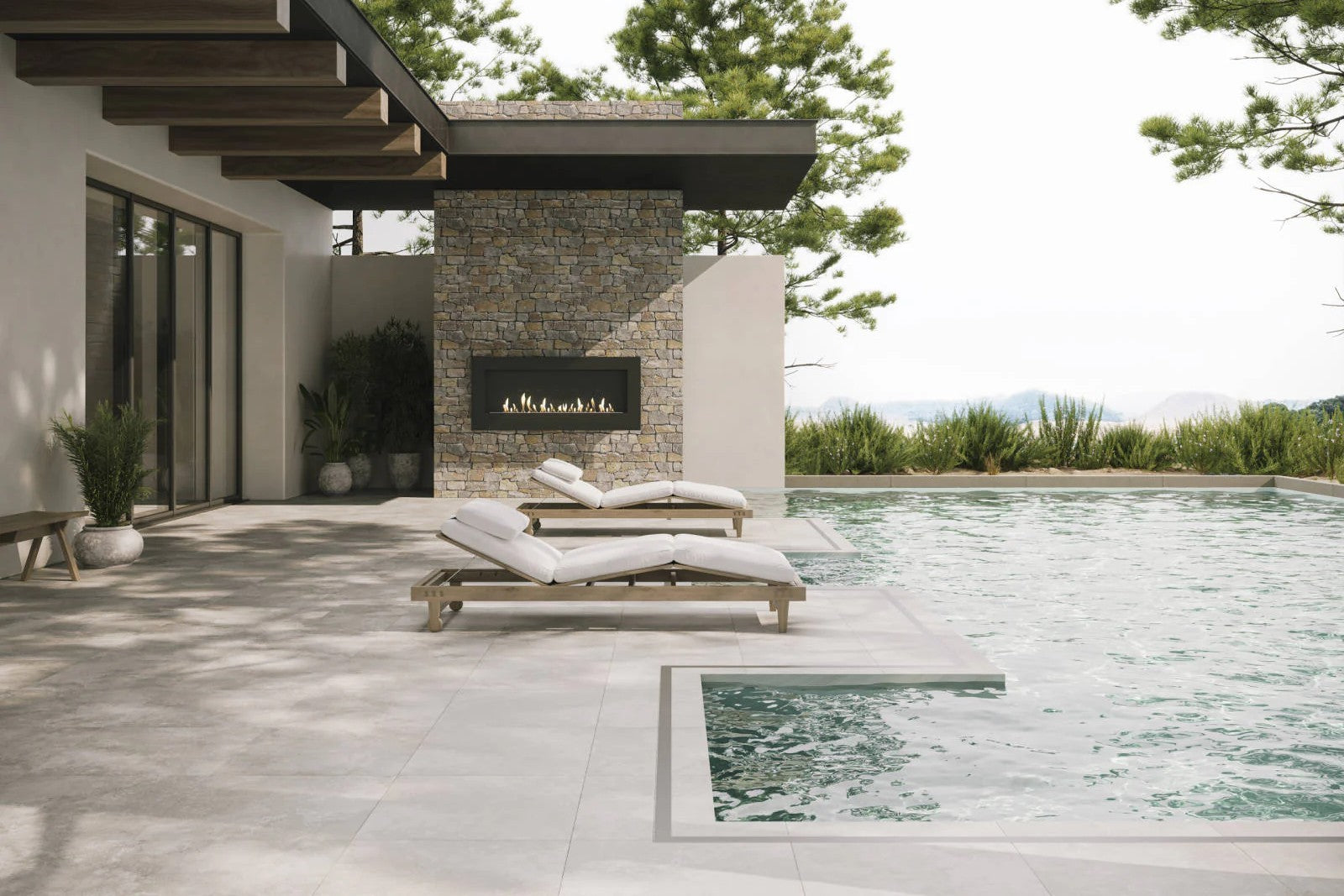 Warm Up Your Winter: Bedrosians Jumbo Ledger Wall Tiles for Stunning Fireplaces