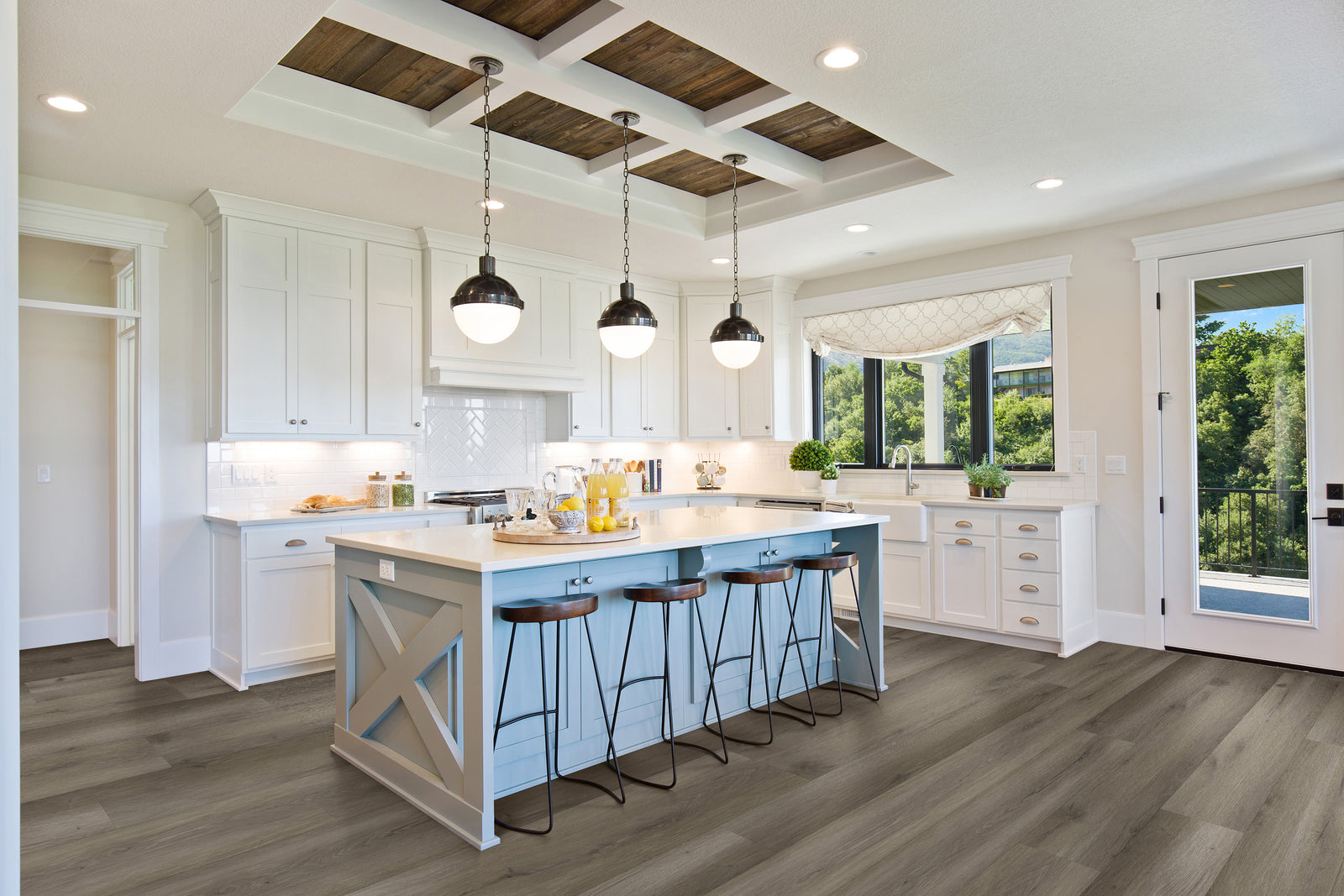 Coastal Look for Breathtaking Kitchen Remodel with Flooring and