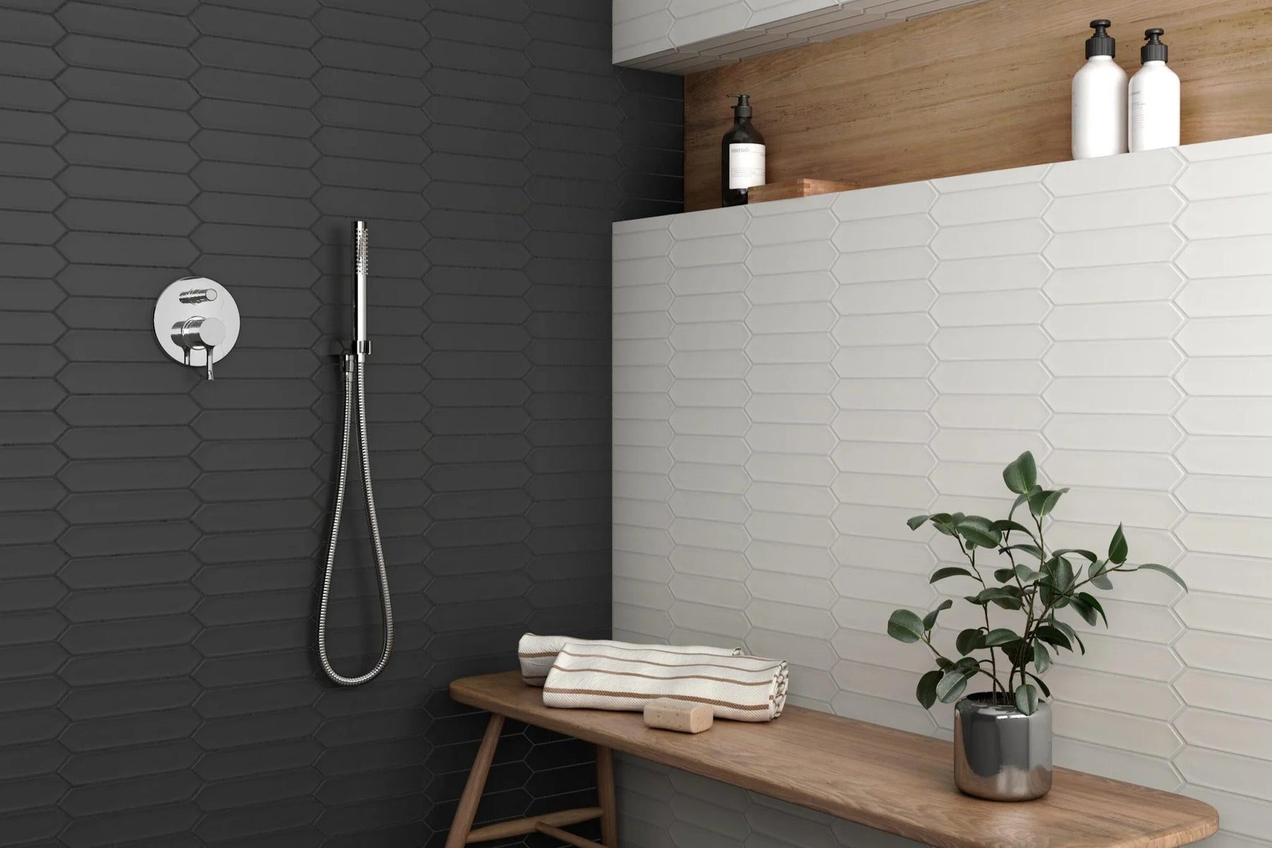 Fall Into Style: Transform Your Bathroom with Tesoro Lanse Ceramic Picket Tile