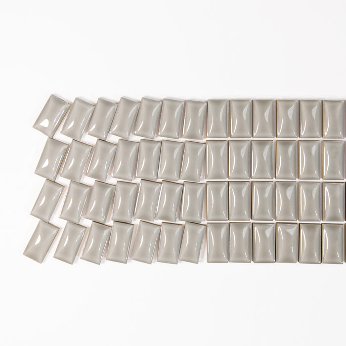 WOW - 3D Bars Collection - 5 in. x 10 in. Bevel Glossy Ceramic Wall Tile - Pearl 2