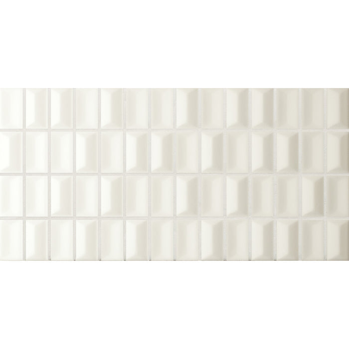 WOW - 3D Bars Collection - 5 in. x 10 in. Diamond Matte Ceramic Wall Tile - Quartz