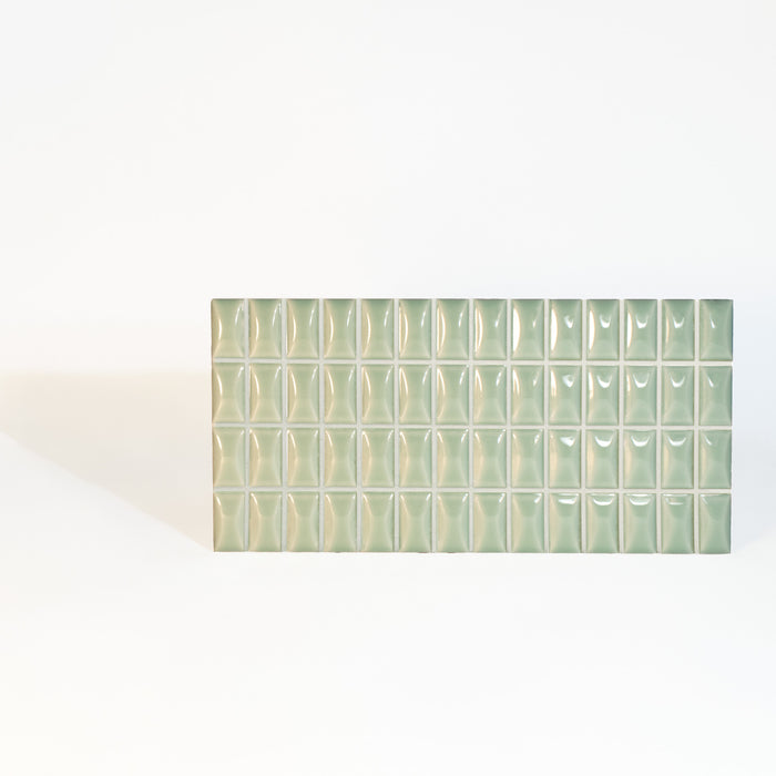 WOW - 3D Bars Collection - 5 in. x 10 in. Bevel Glossy Ceramic Wall Tile - Jade 2