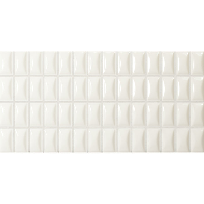 WOW - 3D Bars Collection - 5 in. x 10 in. Bevel Glossy Ceramic Wall Tile - Quartz