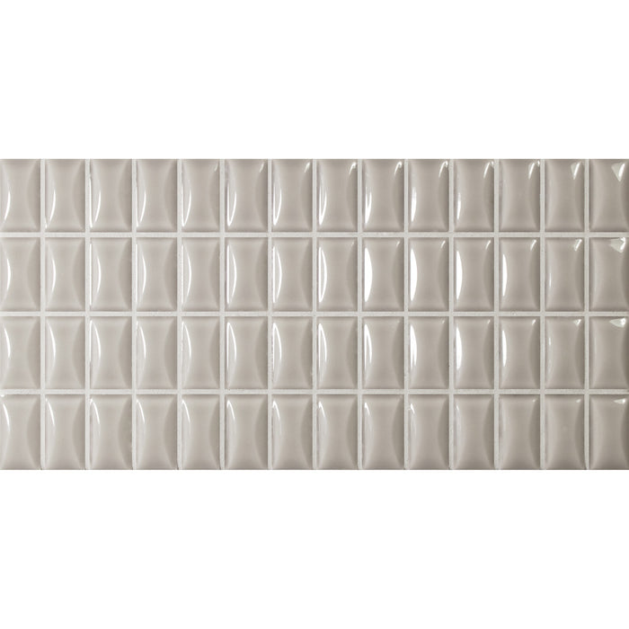 WOW - 3D Bars Collection - 5 in. x 10 in. Bevel Glossy Ceramic Wall Tile - Pearl