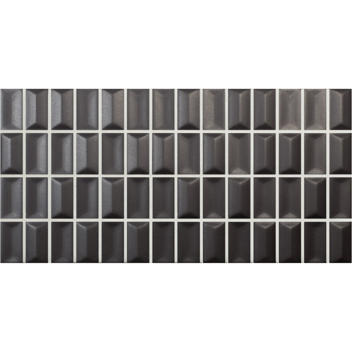 WOW - 3D Bars Collection - 5 in. x 10 in. Diamond Matte Ceramic Wall Tile - Onix