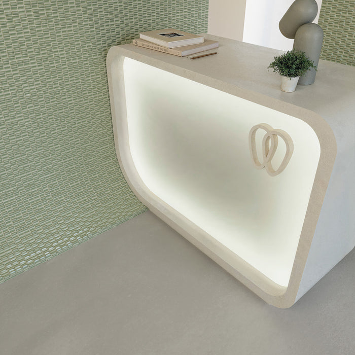 WOW - 3D Bars Collection - 5 in. x 10 in. Diamond Glossy Ceramic Wall Tile - Jade Installed