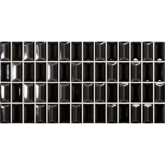 WOW - 3D Bars Collection - 5 in. x 10 in. Diamond Glossy Ceramic Wall Tile - Onix