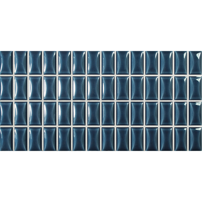 WOW - 3D Bars Collection - 5 in. x 10 in. Bevel Glossy Ceramic Wall Tile - Sapphire