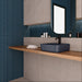 WOW - 3D Bars Collection - 5 in. x 10 in. Diamond Glossy Ceramic Wall Tile - Sapphire Installed