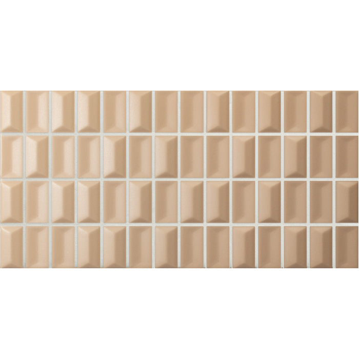 WOW - 3D Bars Collection - 5 in. x 10 in. Diamond Matte Ceramic Wall Tile - Topaz