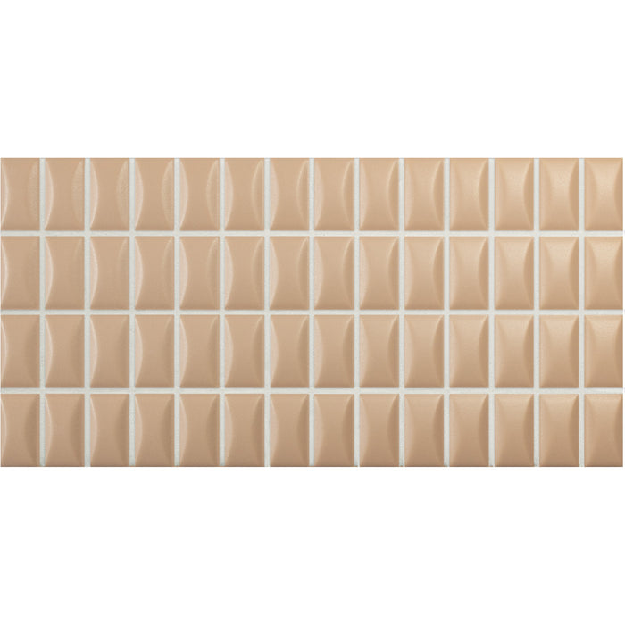 WOW - 3D Bars Collection - 5 in. x 10 in. Bevel Matte Ceramic Wall Tile - Topaz