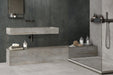 Bedrosians - Rebel 12" x 24" Floor & Wall Tile - Silver - Room scene