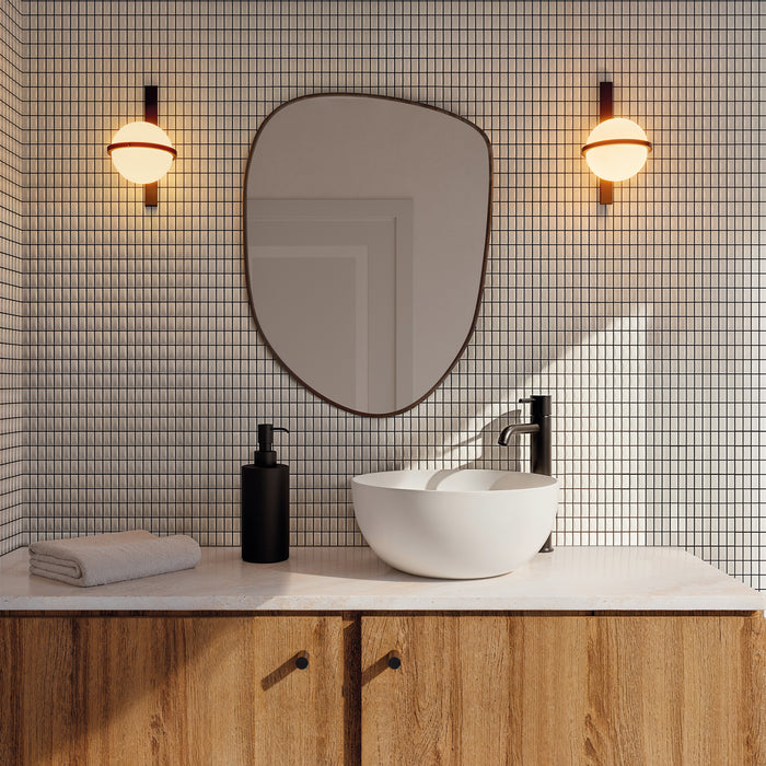 WOW - 3D Bars Collection - 5 in. x 10 in. Bevel Matte Ceramic Wall Tile - Quartz Installed