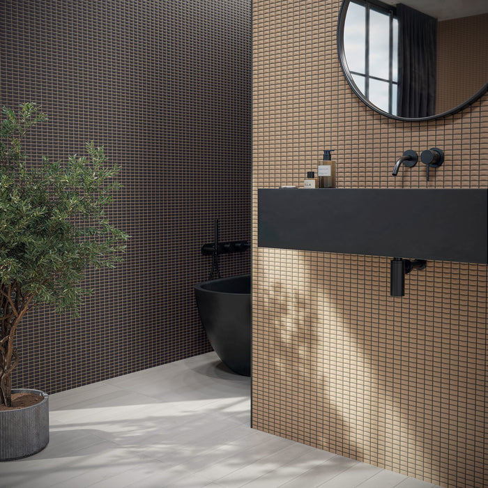 WOW - 3D Bars Collection - 5 in. x 10 in. Bevel Matte Ceramic Wall Tile - Onix Installed 2