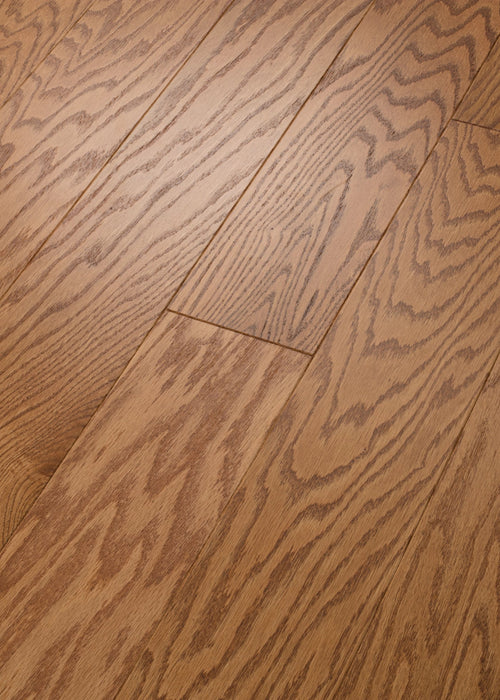 Shaw - Albright Oak 5" Hardwood SW582 - Caramel - Angled