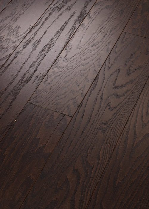 Shaw - Albright Oak 5" Hardwood SW582 - Coffee Bean Angled