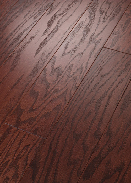 Shaw - Albright Oak 5" Hardwood SW582 - Cherry Angled