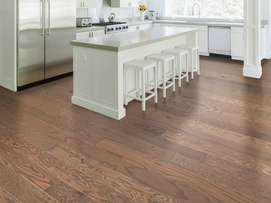 Shaw - Albright Oak 5" Hardwood SW582 - Flax Seed LG Installed
