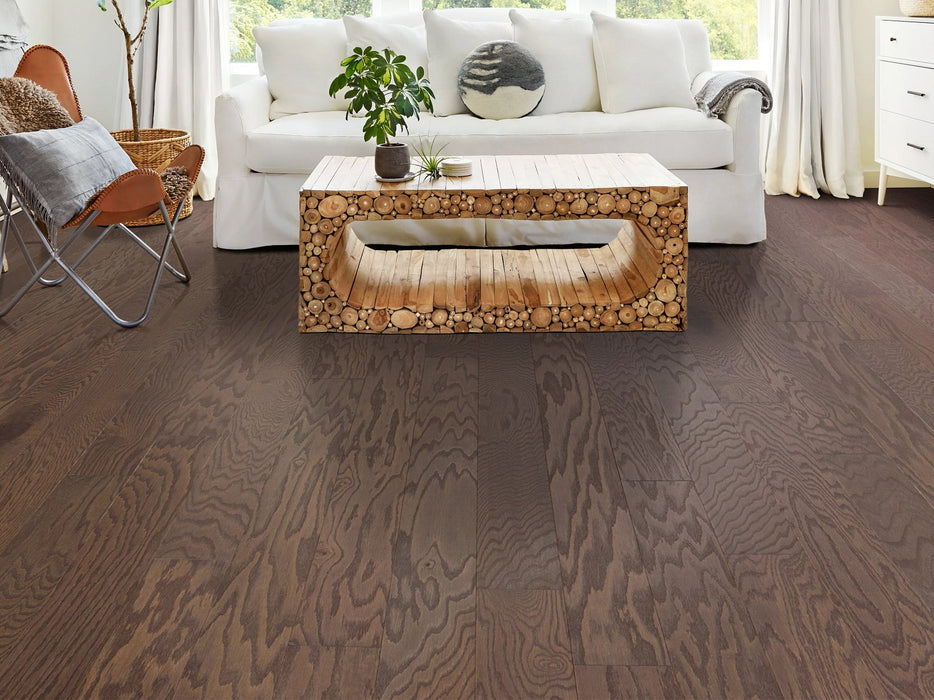 Shaw - Albright Oak 5" Hardwood SW582 - Kona LG Room Scene
