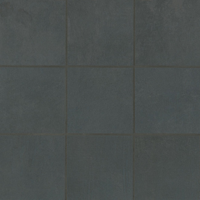 Bedrosians - Wave - 4" x 4" Honed Porcelain Mosaic - Coal