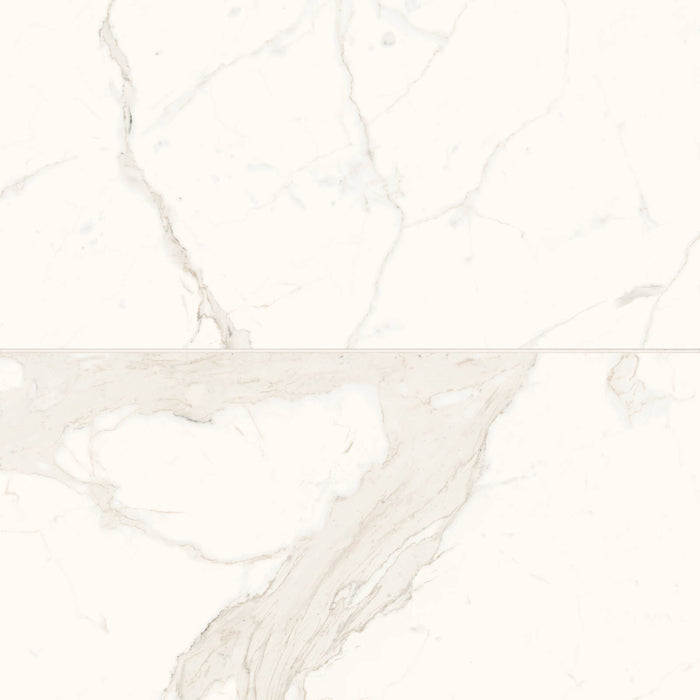 Bedrosians - Magnifica Era - 24" x 48" Glazed Porcelain Tile - Calacatta Super White Honed