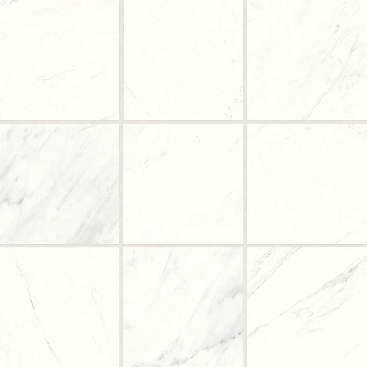 Bedrosians - Magnifica Encore - 4&quot; x 4&quot; Porcelain Mosaic - Luxe White Polished