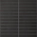 Bedrosians - Le Cafe 1" x 6" Straight Stack Matte Porcelain Mosaic - Black