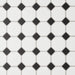 Bedrosians - Le Cafe 2" x 2" Octagon Matte Porcelain Mosaic - Black/White