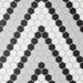 Bedrosians - Le Cafe 1" x 1" Hexagon Porcelain Mosaic - Deco Design 8