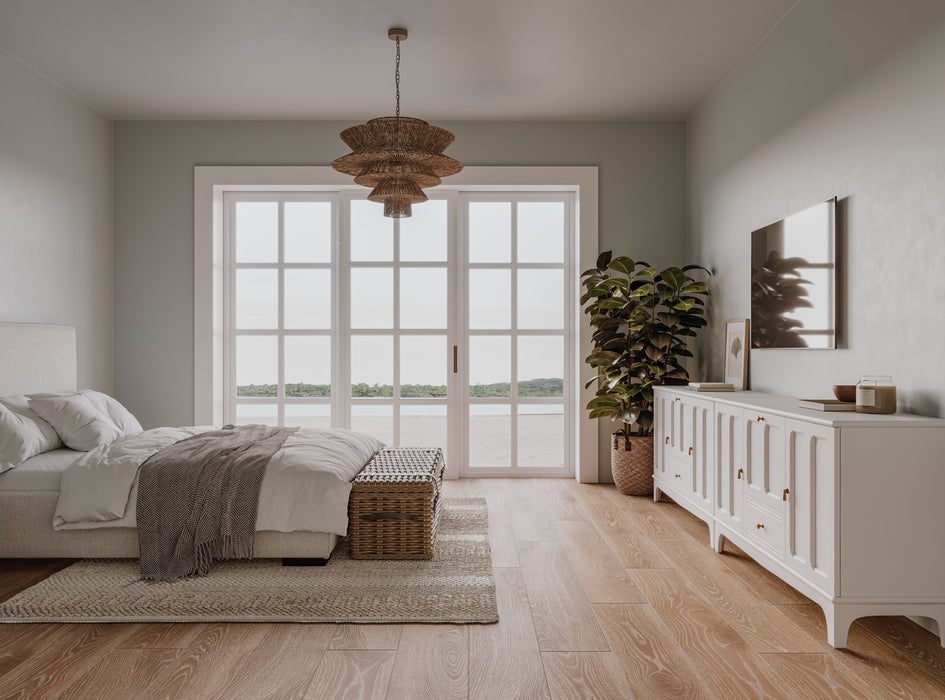 Bedrosians - Timberline - 10 in. x 72 in. Honed Porcelain Wood-Look Tile - Oak Installed