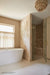 Bedrosians Tile & Stone - Makoto 2" Round Floor & Wall Mosaic - Shoji White Floor Install