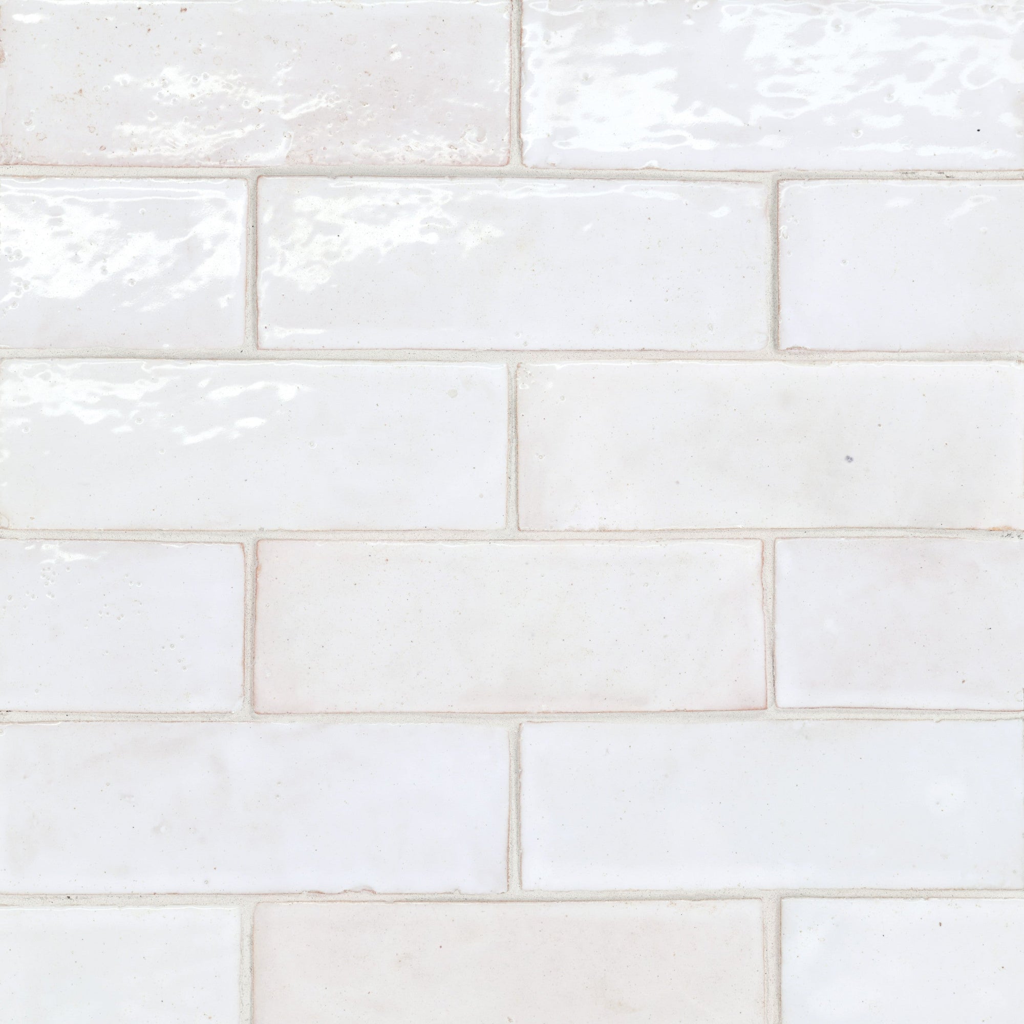 Bedrosians - Zagora - 2" x 6" Glossy Zellige Field Tile - Neige Blanc
