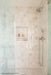 Bedrosians - Zagora - 2" x 2" Glossy Zellige Mosaic - Blanc shower floor installation