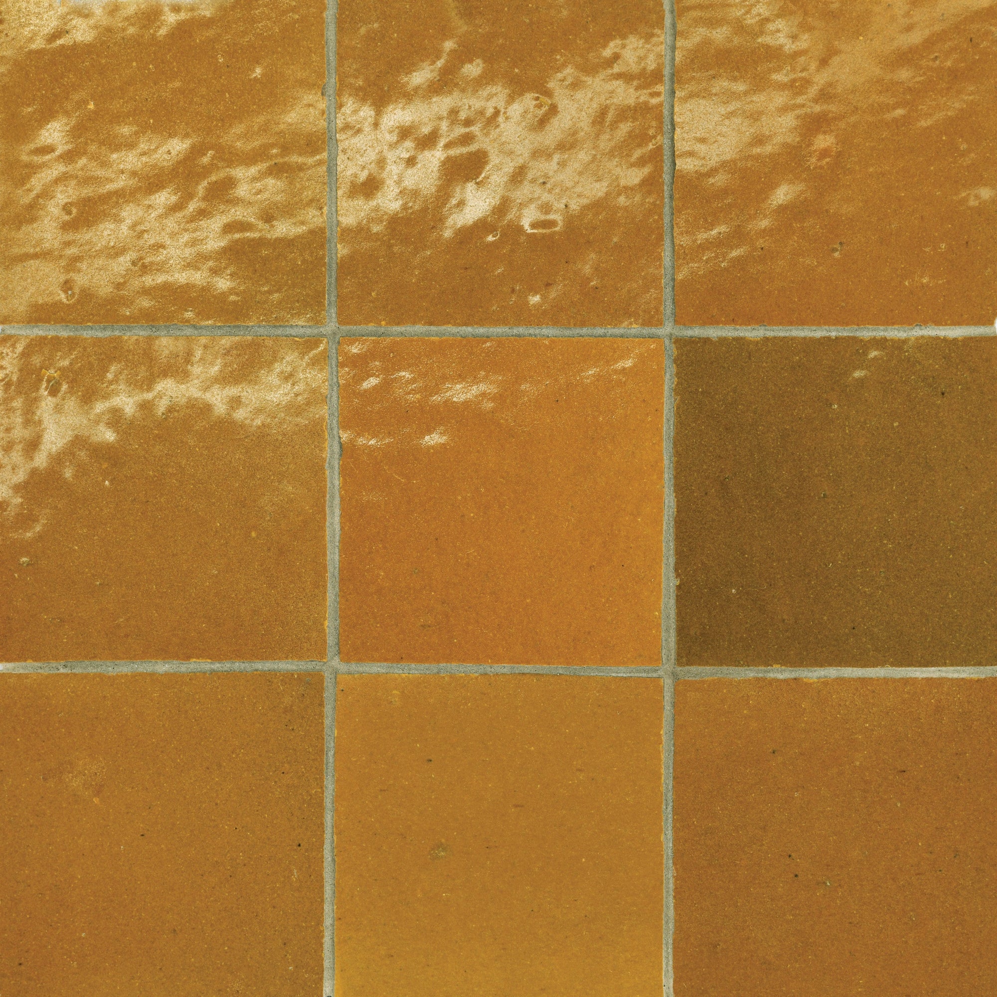 Bedrosians - Zagora - 4" x 4" Glossy Zellige Field Tile - Caramel